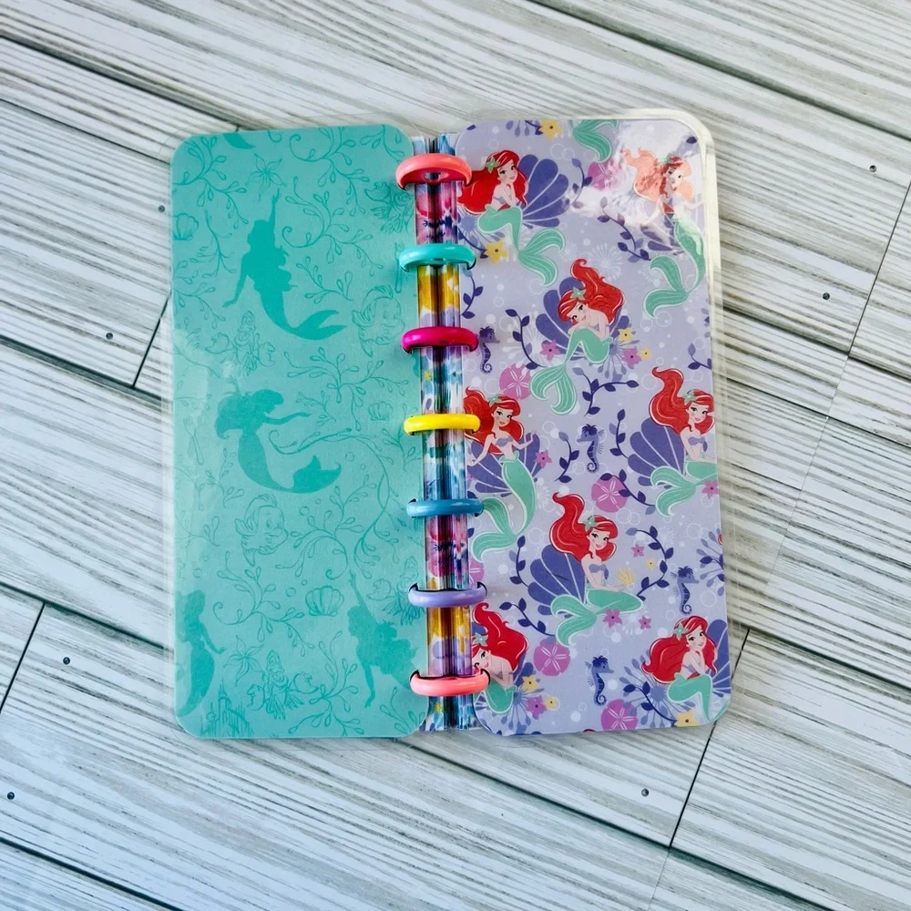 Happy planner skinny mini size weekly layout Disney Princess Ariel mermaid